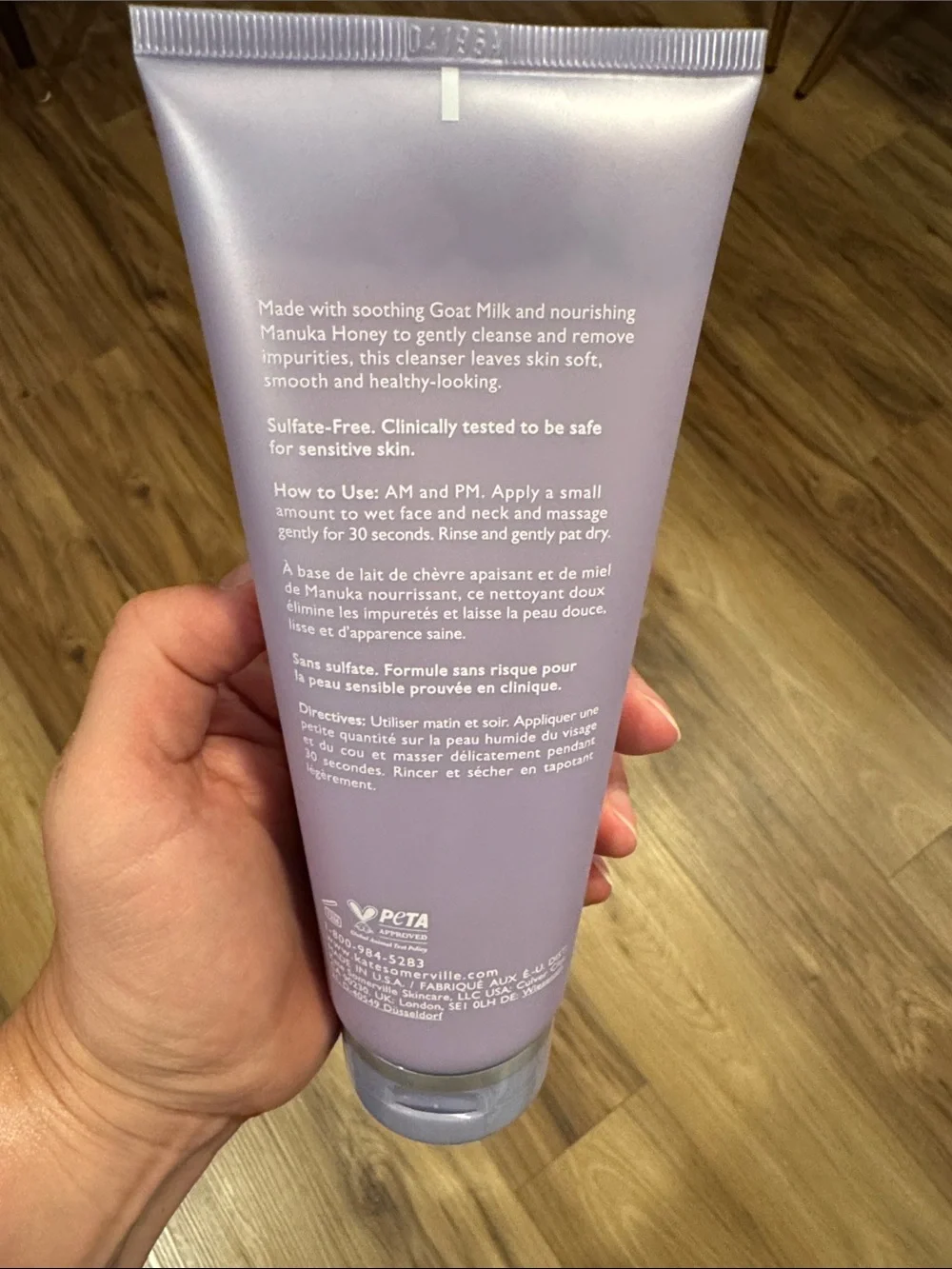 Kate Somerville Goat Milk Moisturizing Cleanser - Lavender Tube